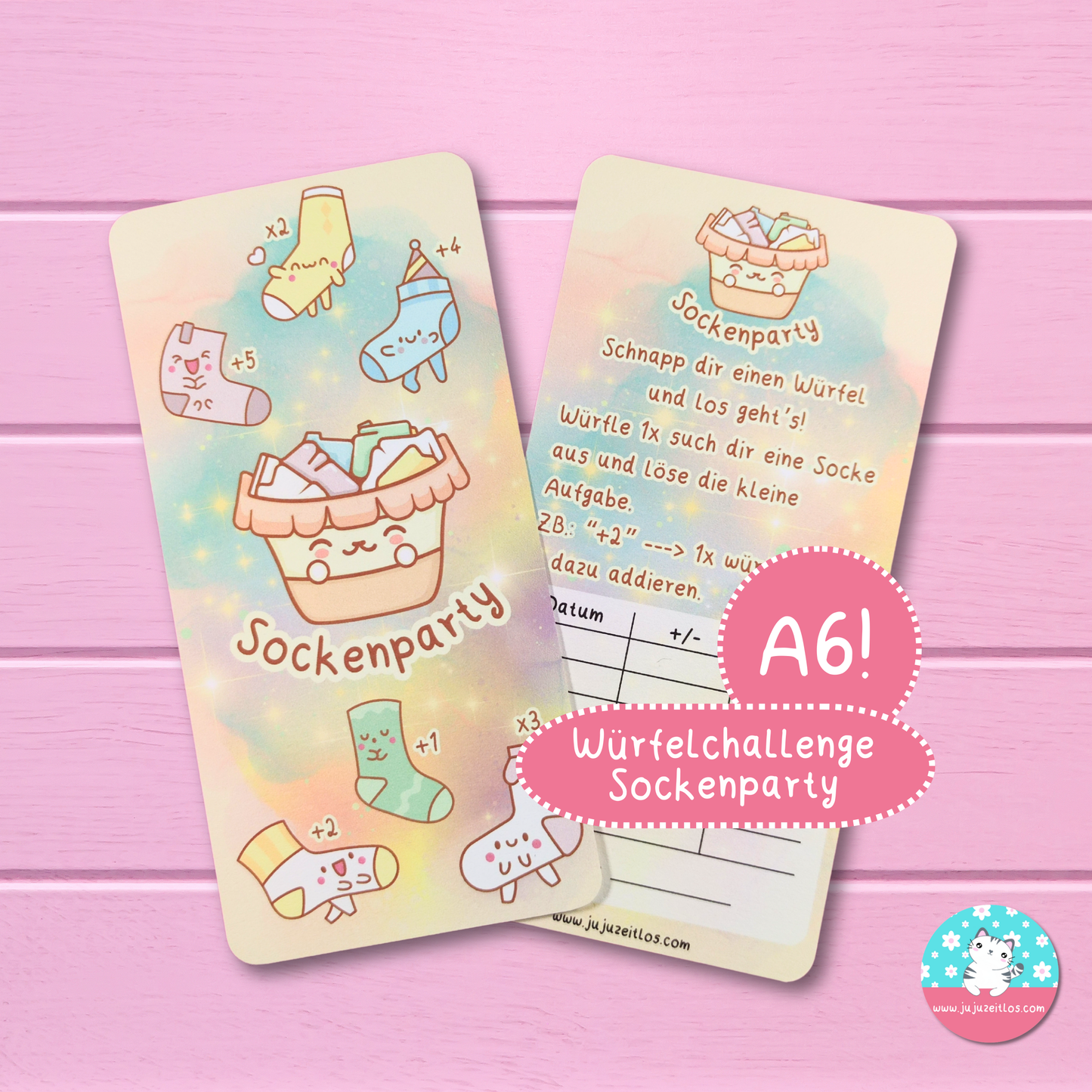 Klappkarte mit Donut Rezept spare 120 Euro ♡Sparchallenge A6♡