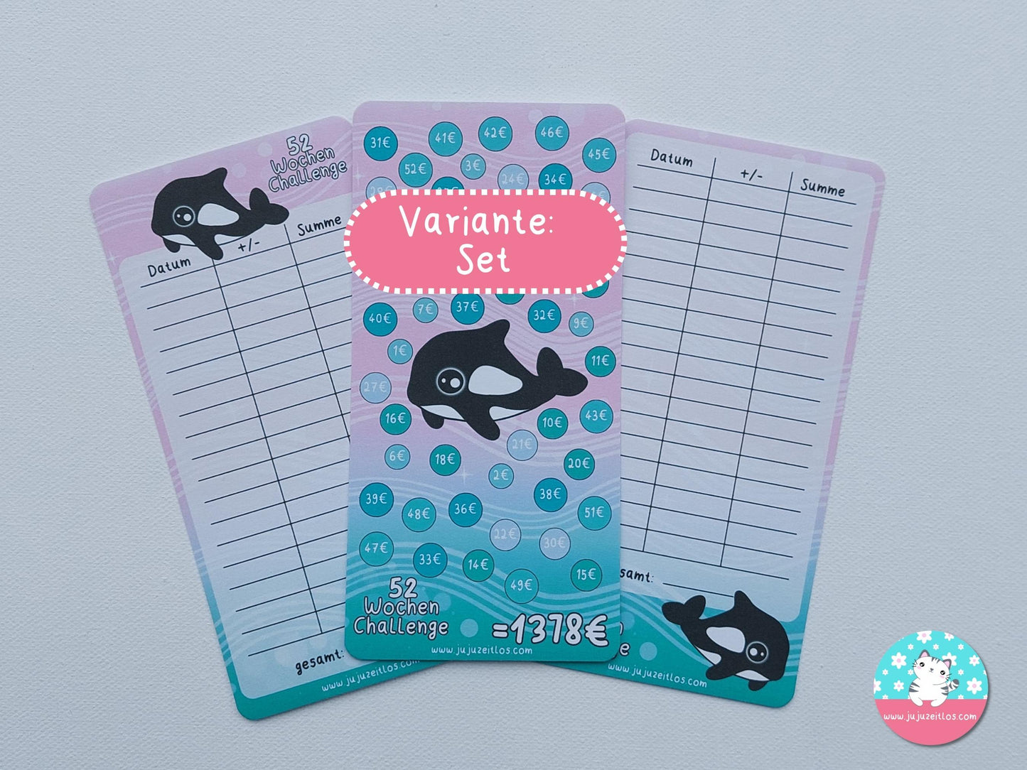 52 Wochenchallenge Orca Finne ♡Sparchallenge A6♡