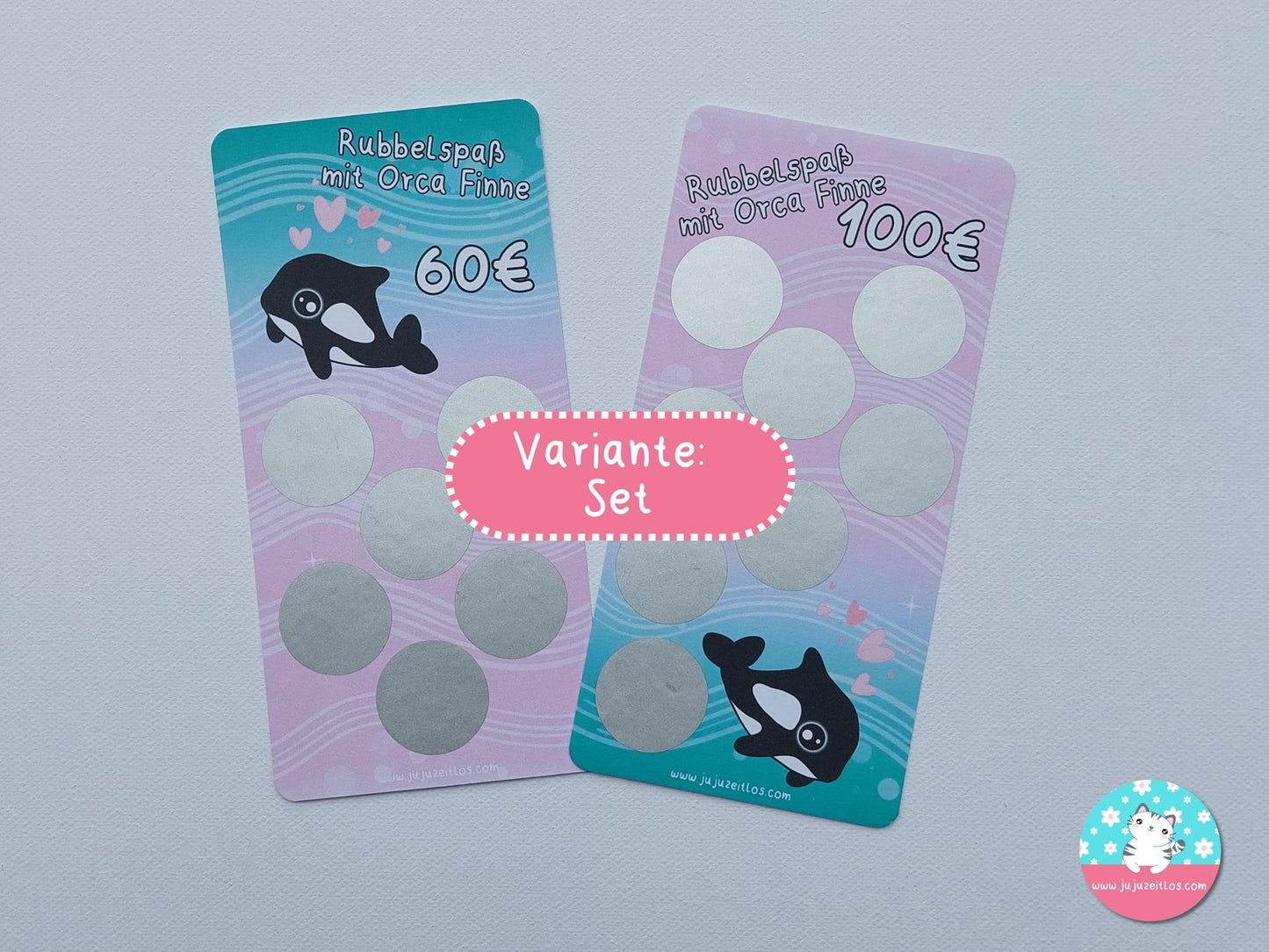Rubbelchallenge Orca Finne 60€ & 100€ ♡Sparchallenge A6♡