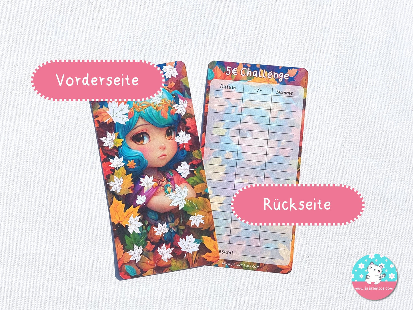 5 Euro Challenge Herbstmädchen ♡Sparchallenge A6♡