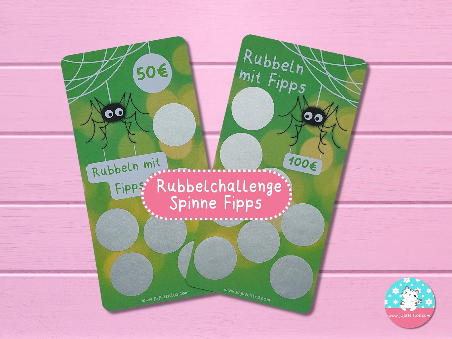 Rubbelchallenge Fipps 50€ & 100€ ♡Sparchallenge A6♡