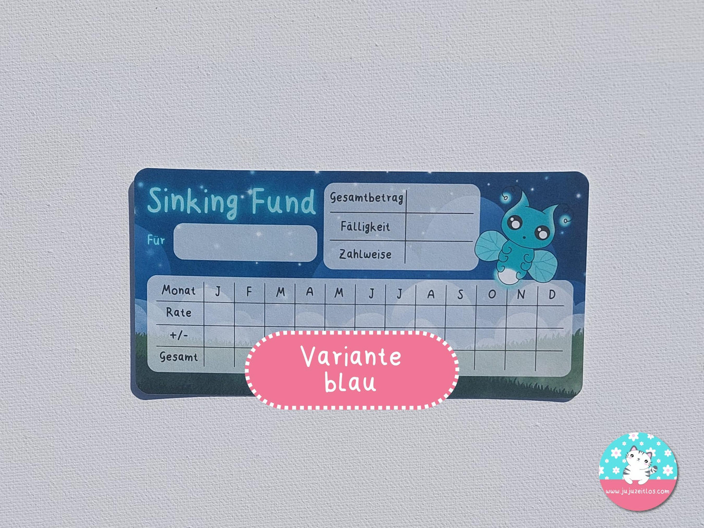 Sinking Fund Tracker Glühwürmchen ♡Sinking Fund A6♡
