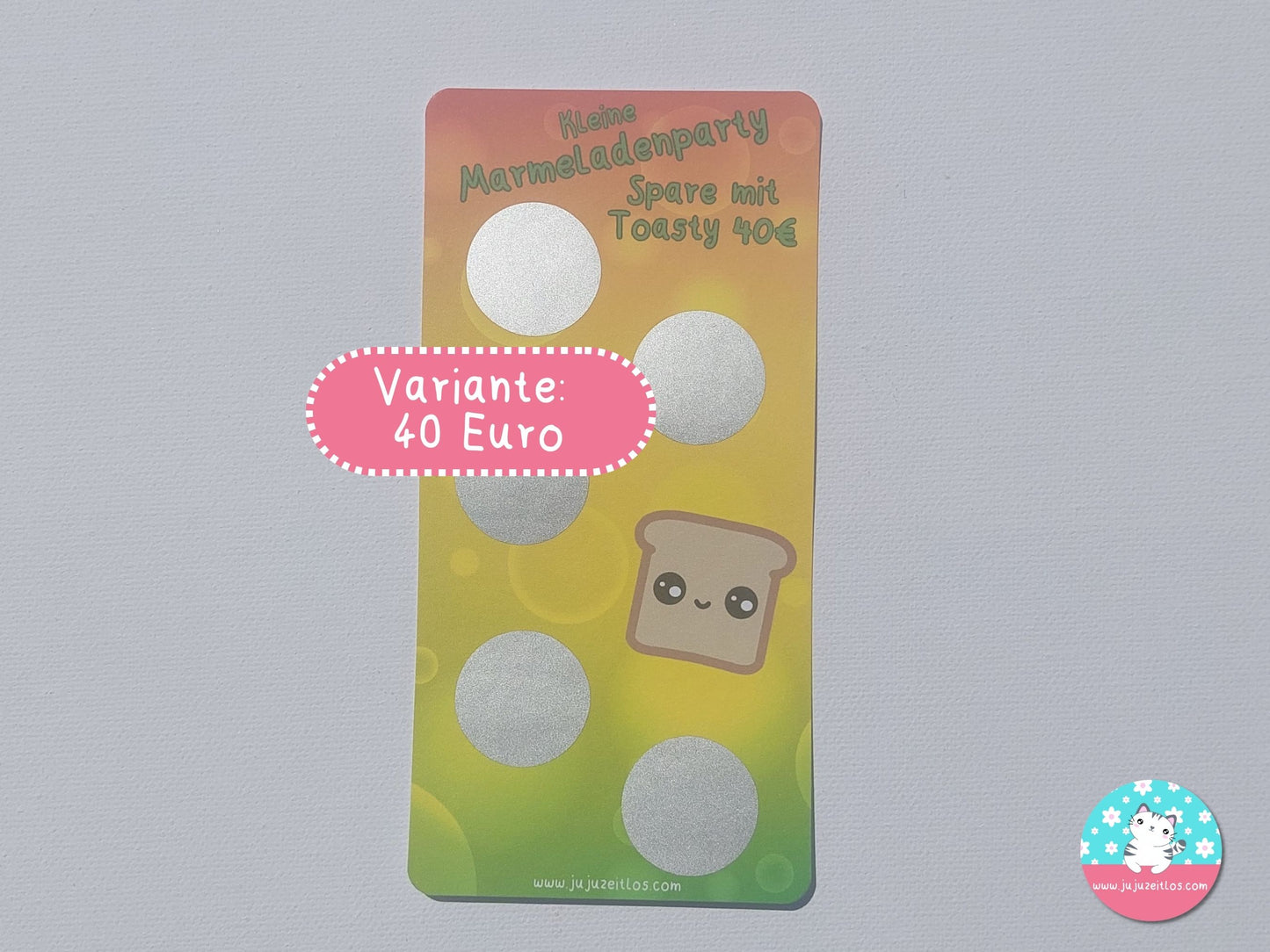 Rubbelchallenge Marmeladenparty 40€ & 120€ ♡Sparchallenge A6♡