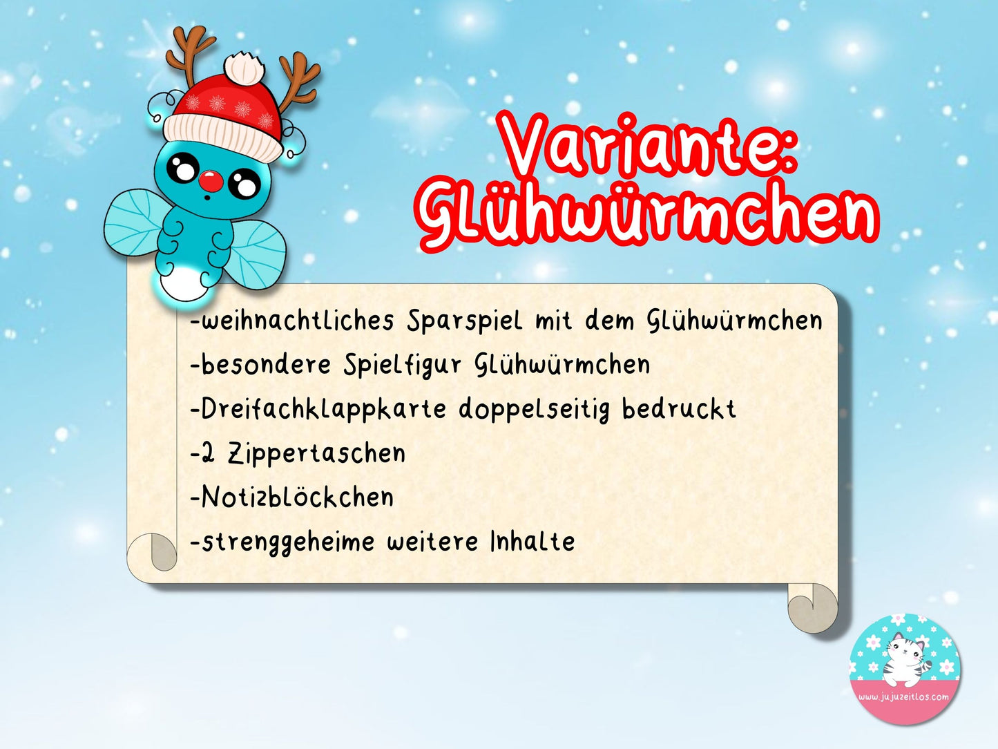 Weihnachts-Sparspiele Überraschungstütchen ♡Sparspiel A6♡