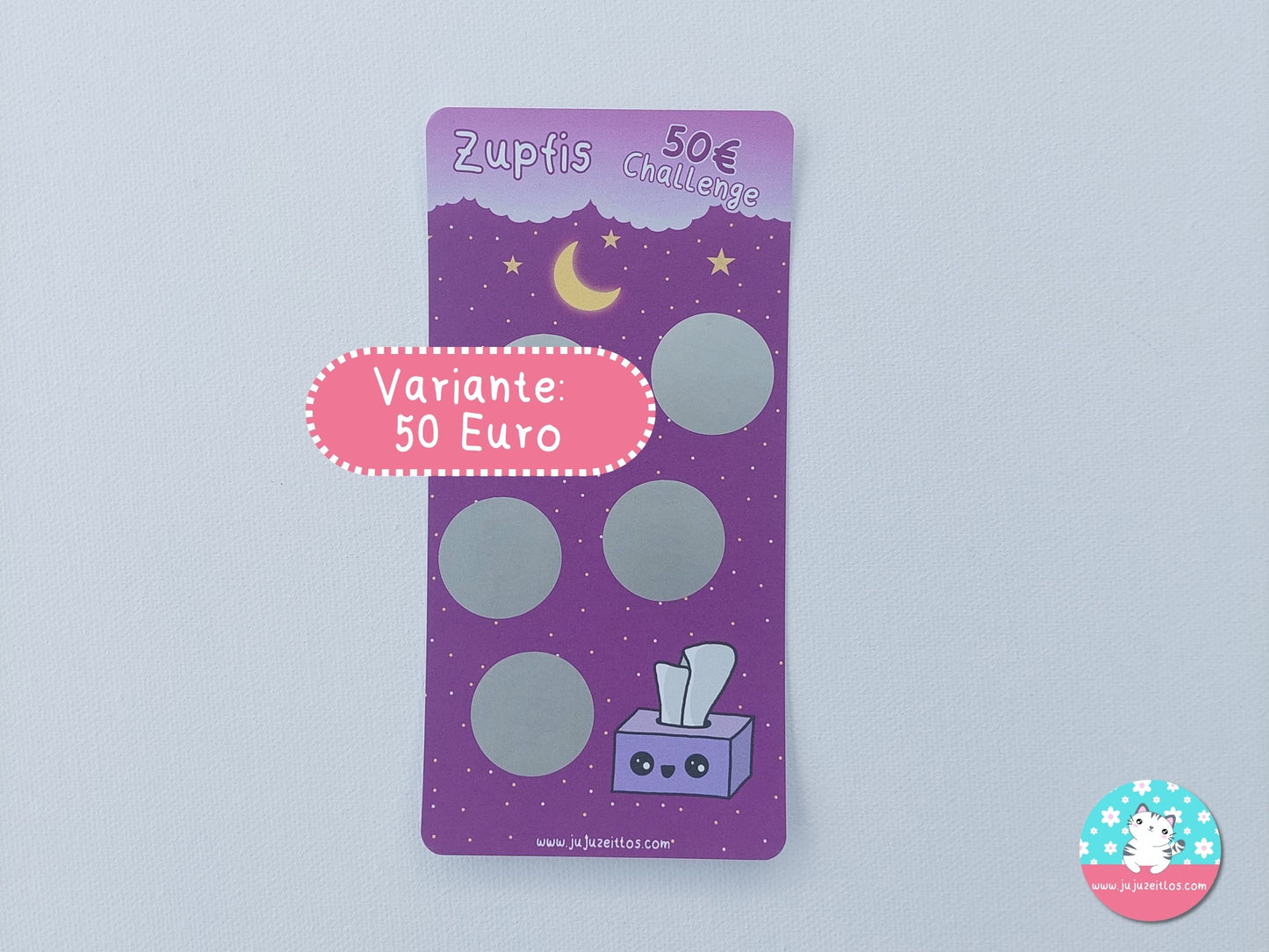Rubbelchallenge Zupfi 50€ & 80€ ♡Sparchallenge A6♡