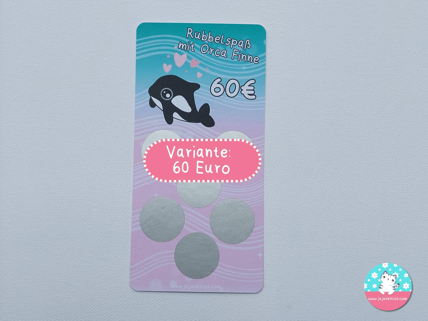 Rubbelchallenge Orca Finne 60€ & 100€ ♡Sparchallenge A6♡