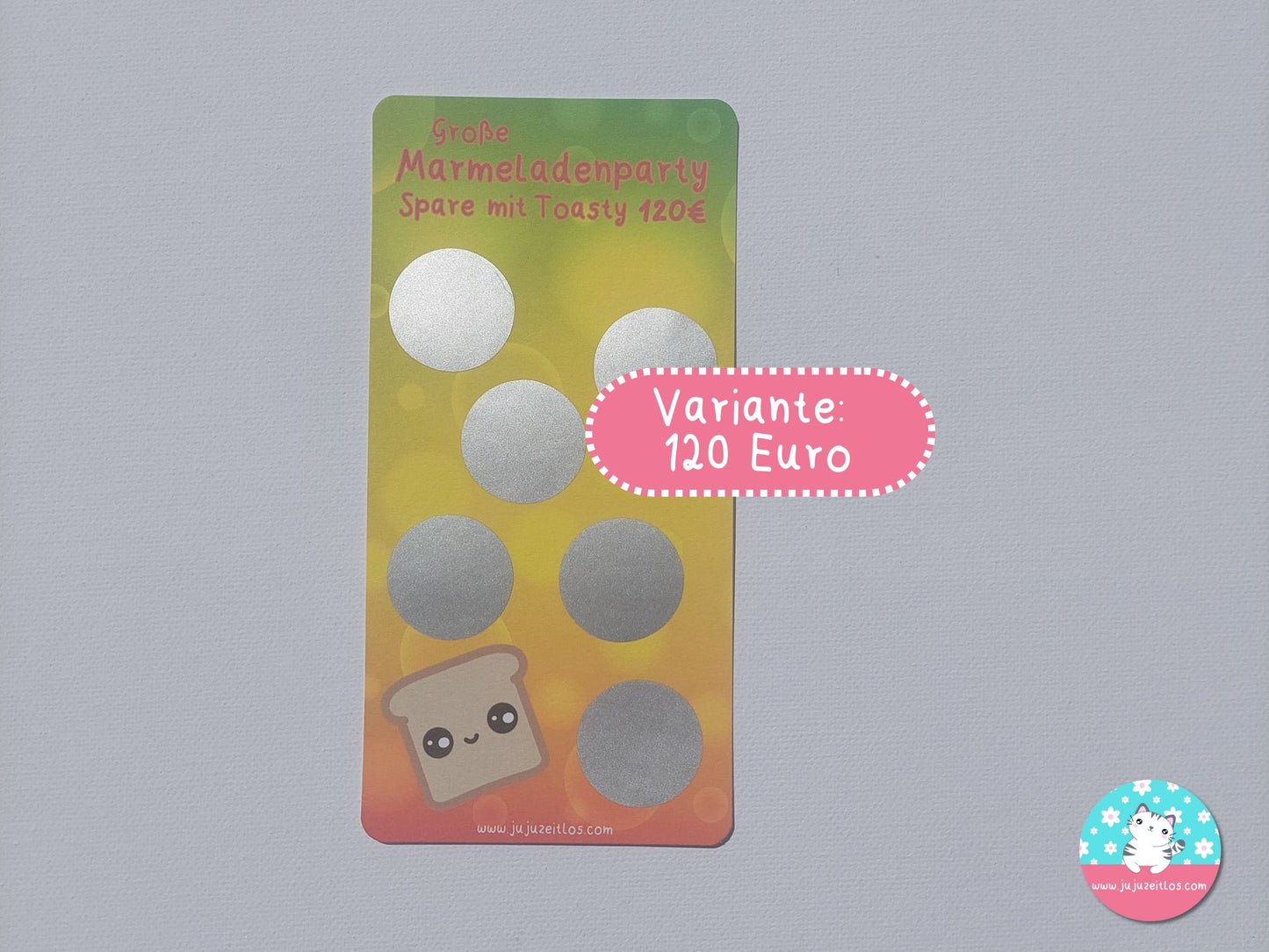 Rubbelchallenge Marmeladenparty 40€ & 120€ ♡Sparchallenge A6♡