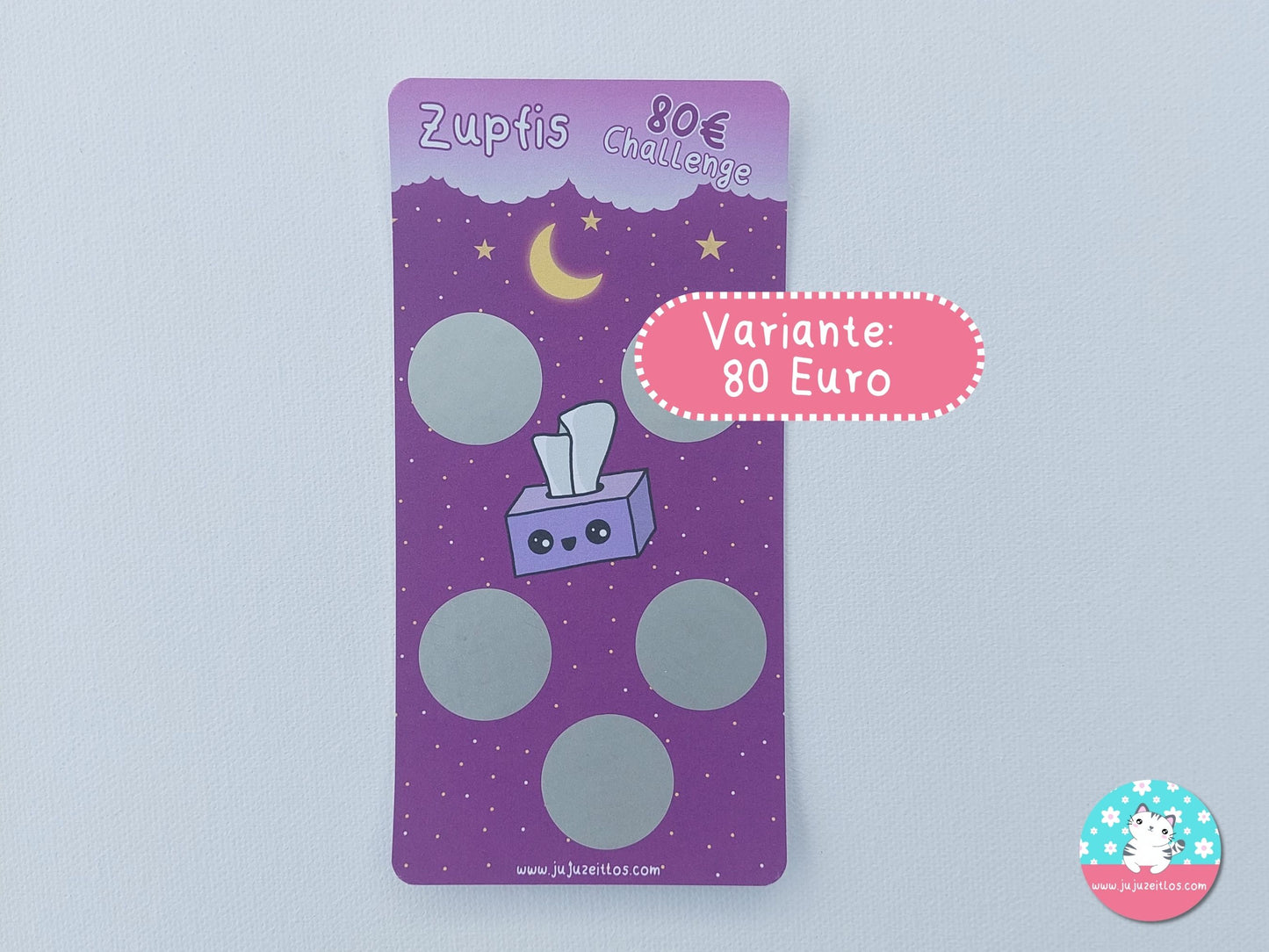 Rubbelchallenge Zupfi 50€ & 80€ ♡Sparchallenge A6♡