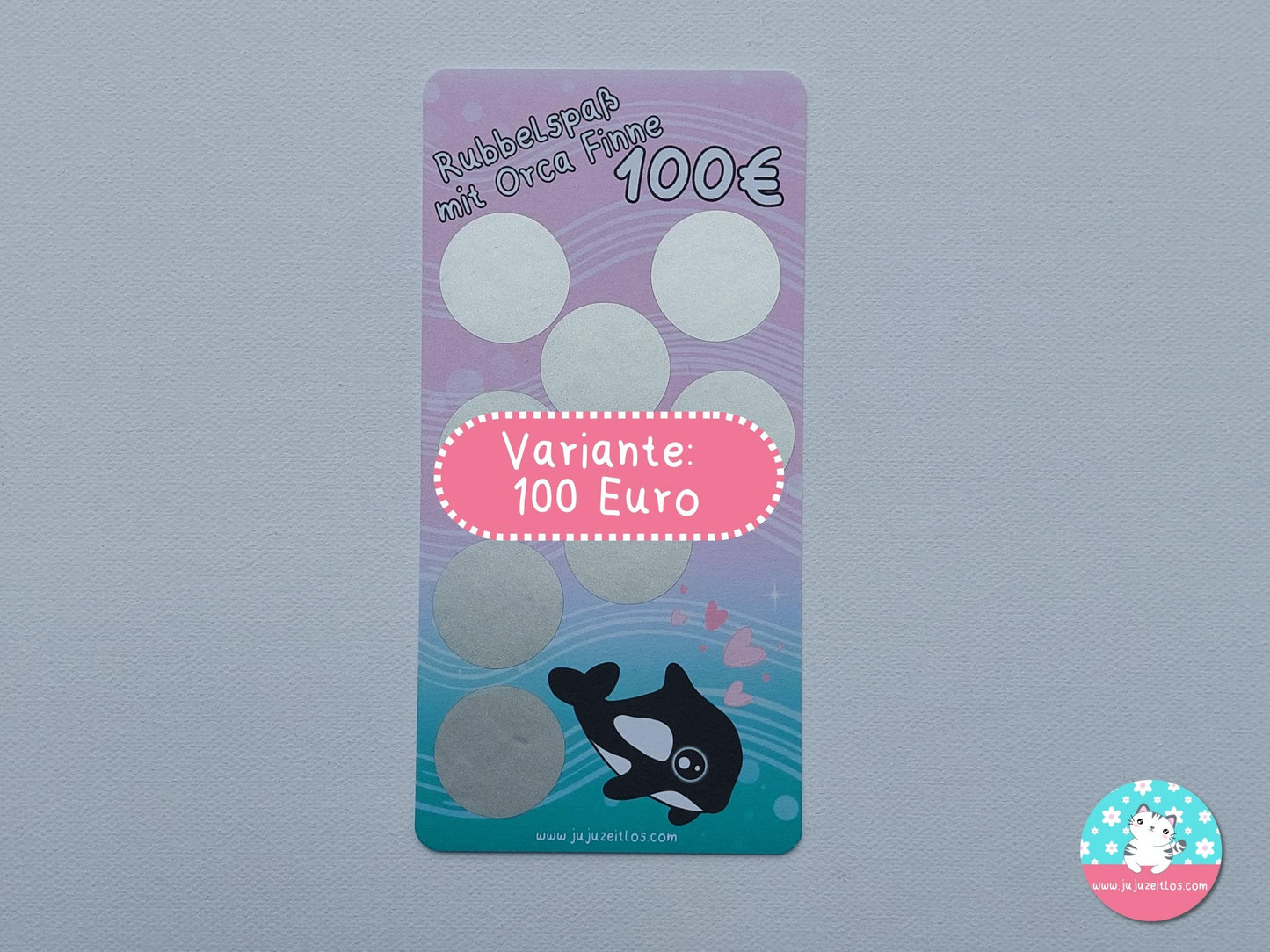 Rubbelchallenge Orca Finne 60€ & 100€ ♡Sparchallenge A6♡