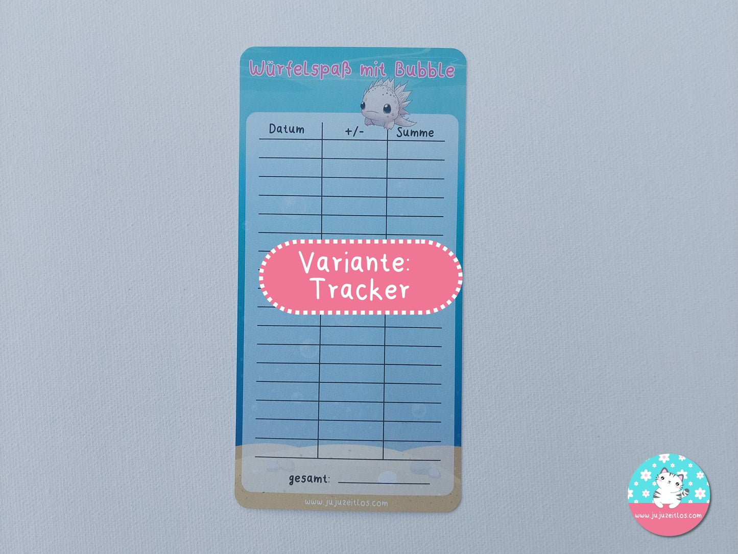 Würfelspaß mit Bubble ♡Sparchallenge A6♡