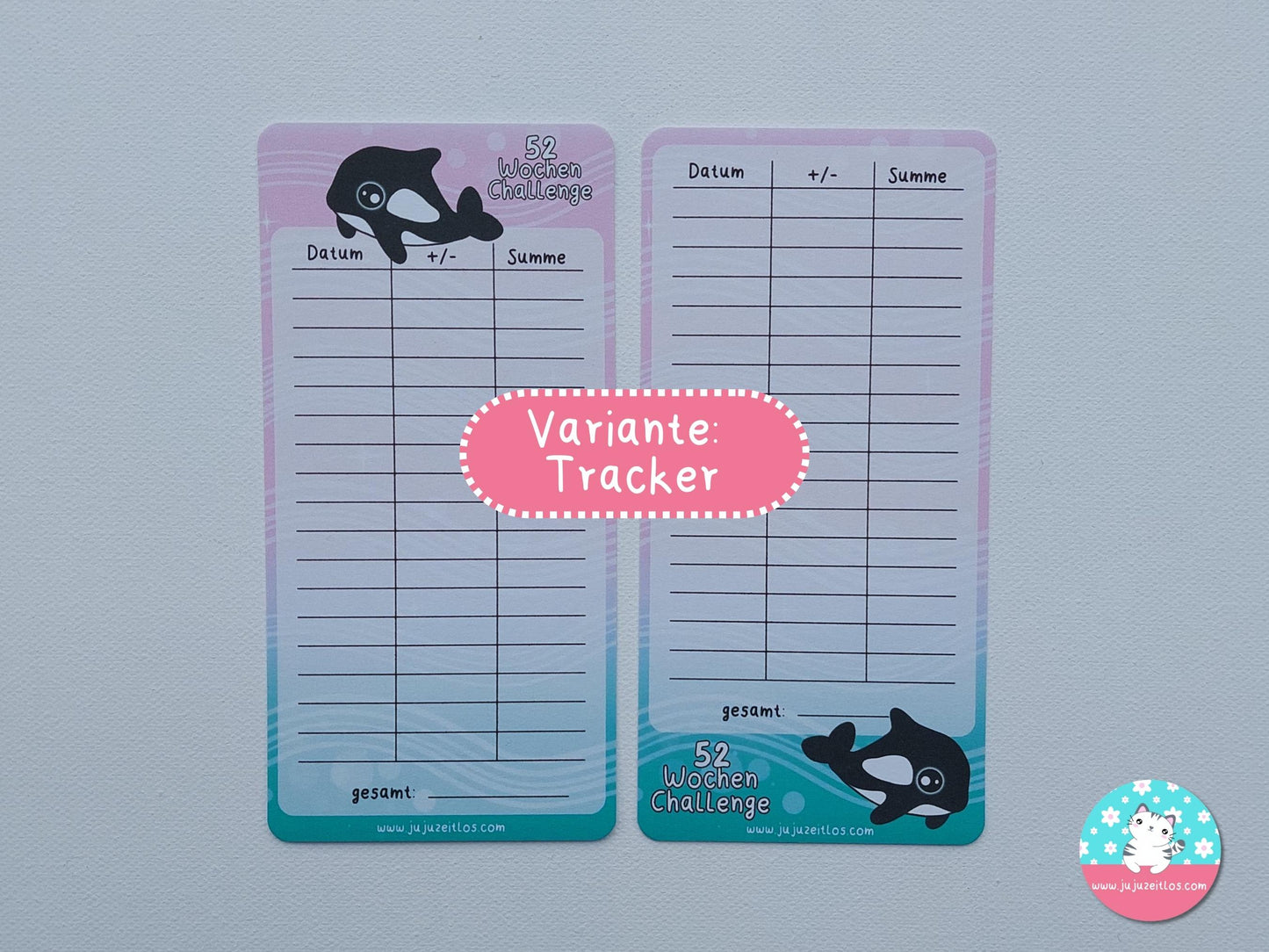 52 Wochenchallenge Orca Finne ♡Sparchallenge A6♡
