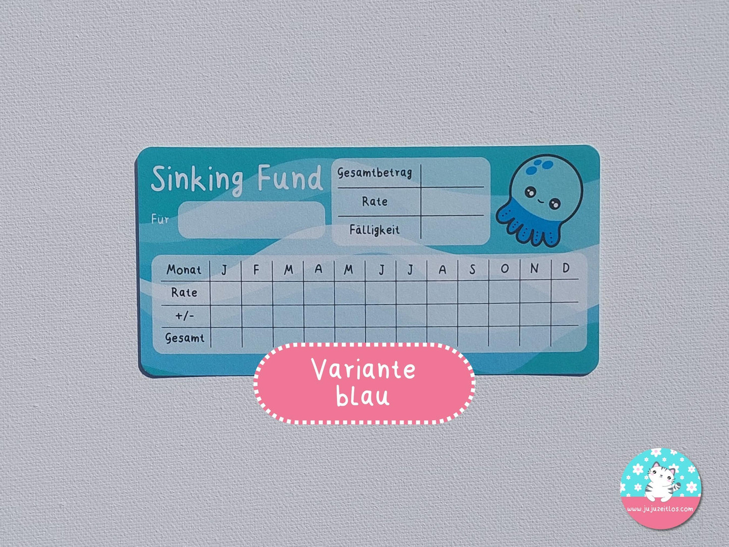Sinking Fund Tracker Oktopus ♡Sinking Fund A6♡