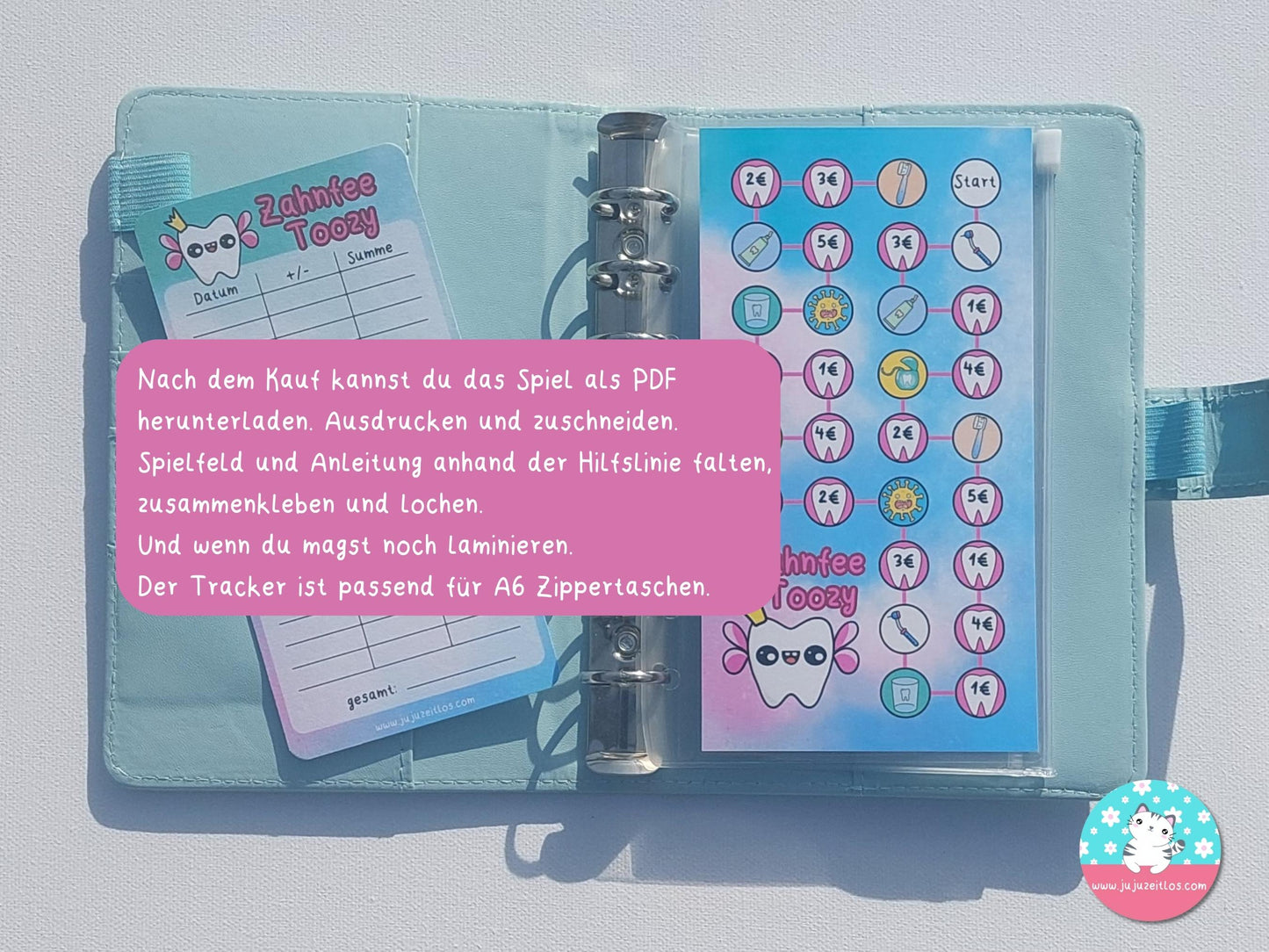 Zahnfee Toozy ♡Sparspiele als Download A6♡