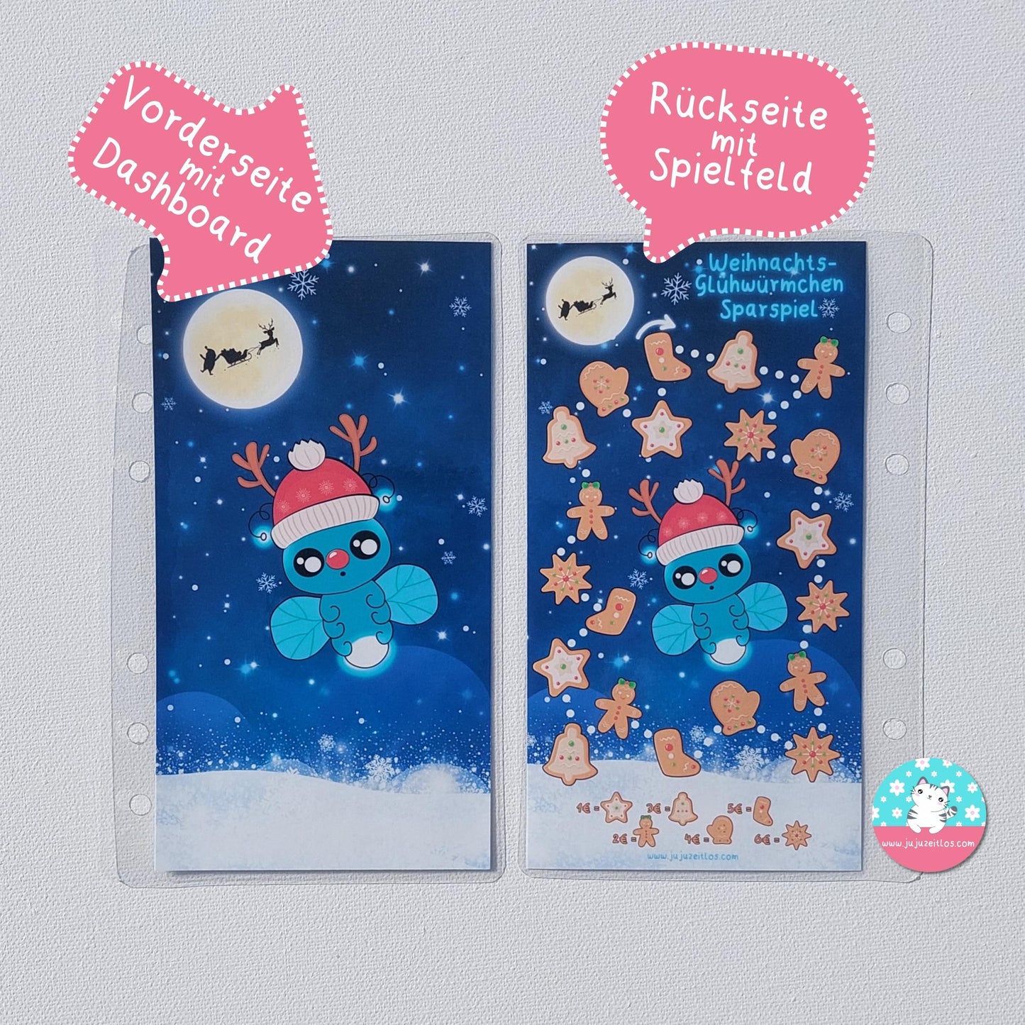 Glühwürmchen Weihnachts-Sparspiel ♡Sparspiel A6♡