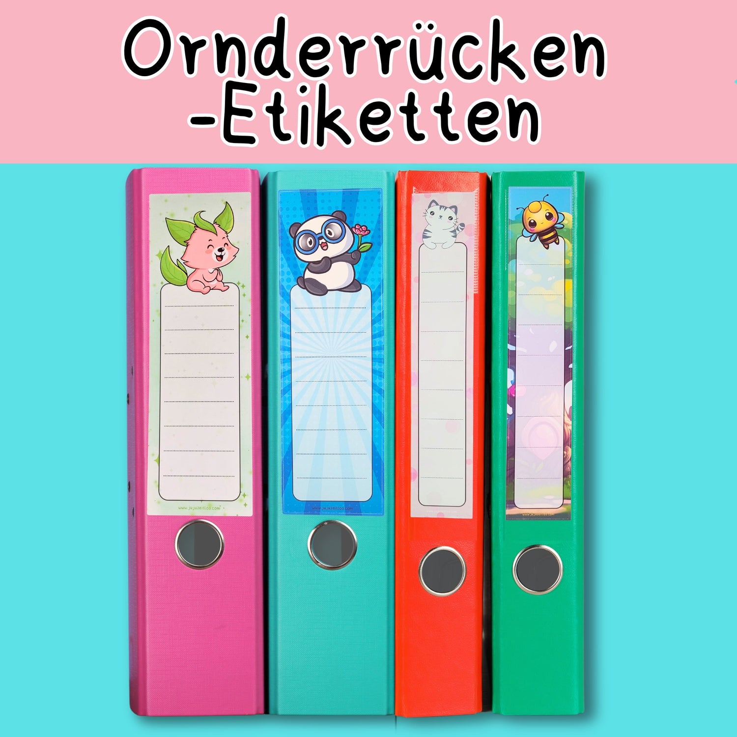 Ordnerrücken – Bring Farbe in dein Regal!