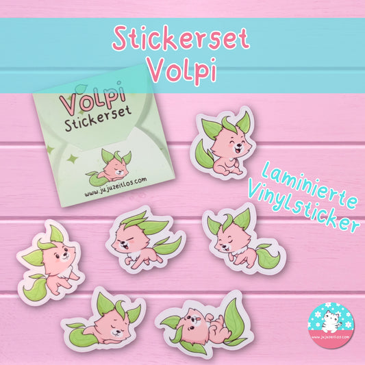 Stickerset Vinyl laminiert -Volpi-