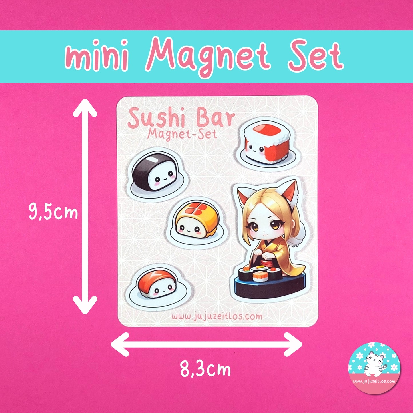 Sushi Bar Magnet-Set ♡Memo & Notizen♡ - JujuZeitlos