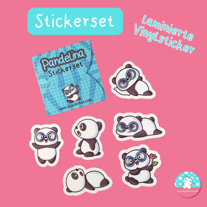 Stickerset Vinyl laminiert -Pandelina-