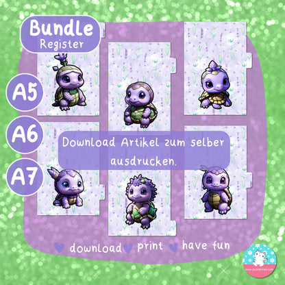 Register - Lavendel Fantasie BUNDLE - PDF A4 ♡Download♡