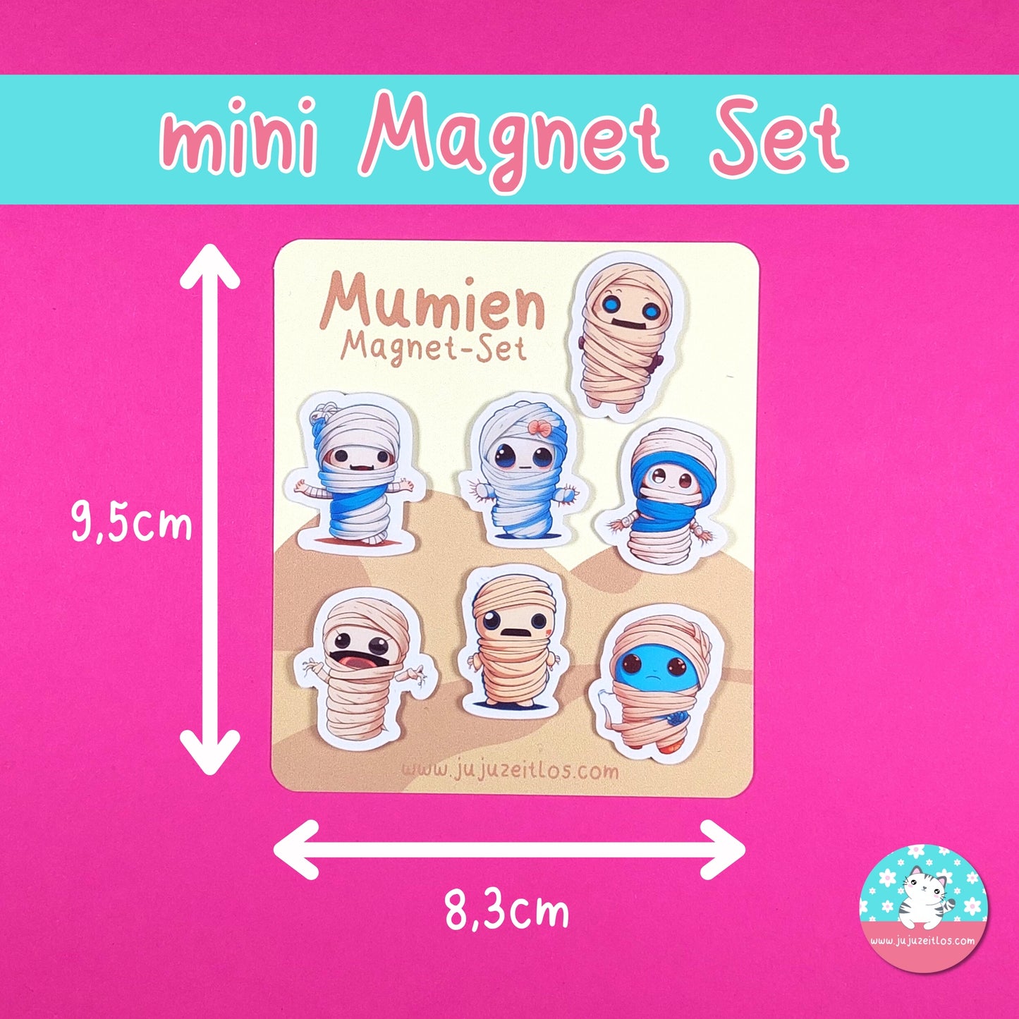 Mumien Magnet-Set ♡Memo & Notizen♡ - JujuZeitlos