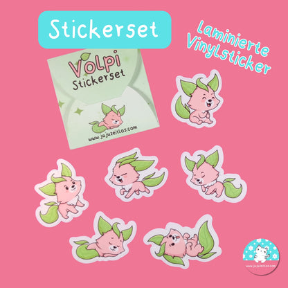 Stickerset Vinyl laminiert -Volpi-