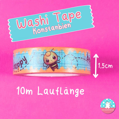 Washi Tape Konstanbien - bee happy