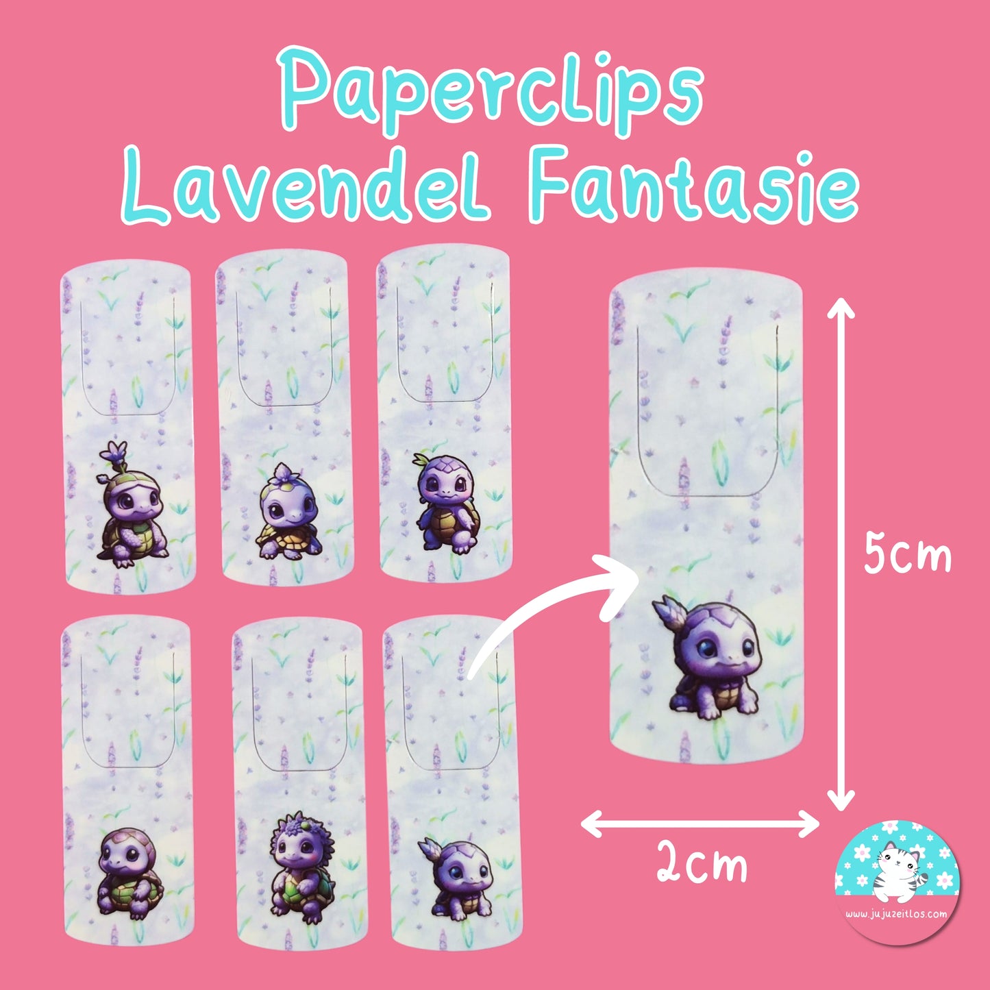 Paperclips -Lavendel Fantasie-