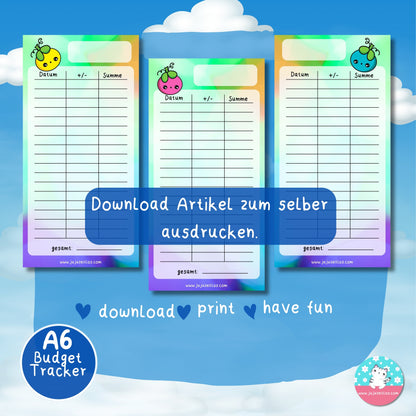 Budget Tracker cute Berry ♡Download♡