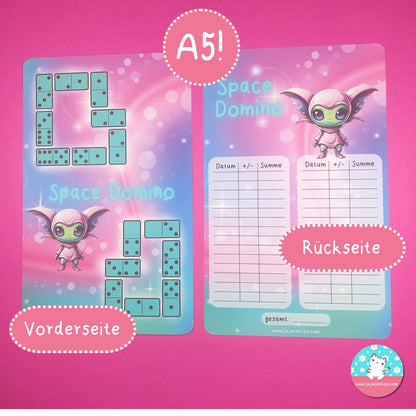 Space Domino ♡A5 für große Binder♡ - JujuZeitlos