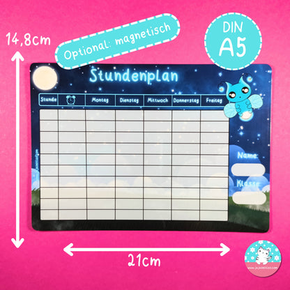 Stundenplan DIN A5 Glühwürmchen