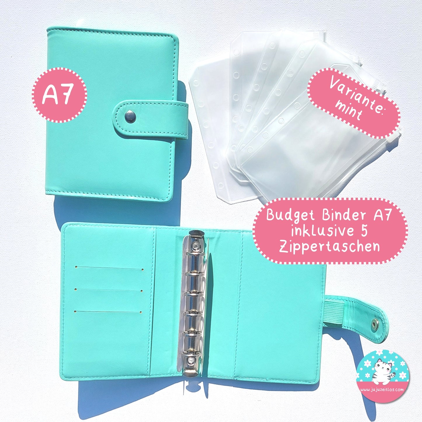 A7 Budget Binder ♡Binder & Zippertaschen♡ - JujuZeitlos