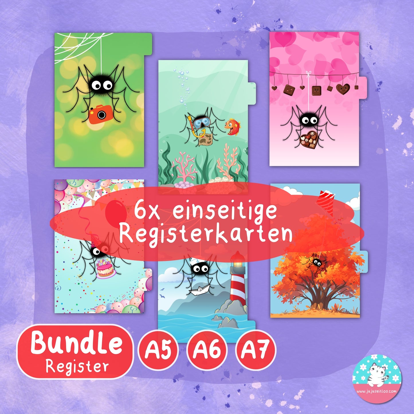 Register - Spinne Fipps BUNDLE - PDF A4 ♡Download♡