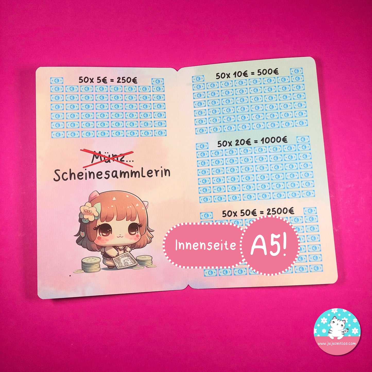 Scheinesammlerin ♡A5 für große Binder♡