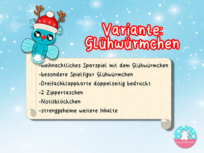 Weihnachts-Sparspiele Überraschungstütchen ♡Sparspiel A6♡