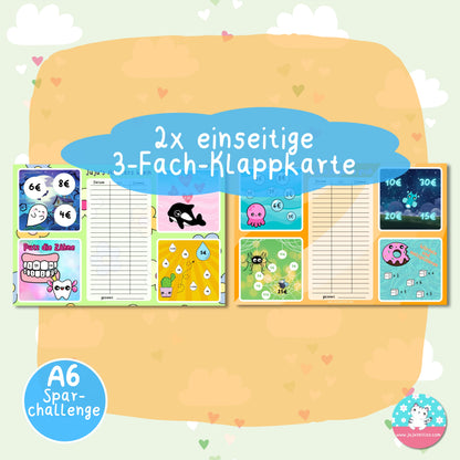 Klappkarte Juju Allstars - Sparchallenge - ♡Download♡