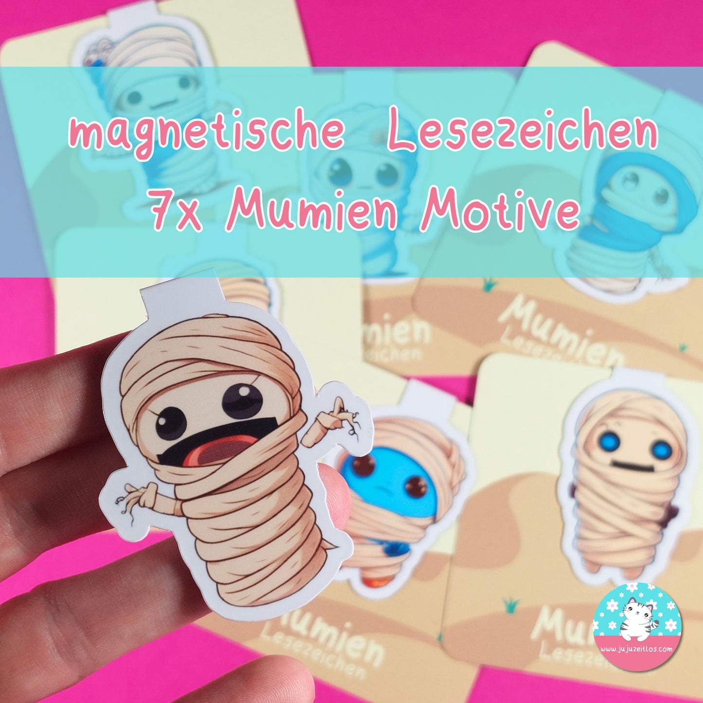 magnetische Lesezeichen Mumien