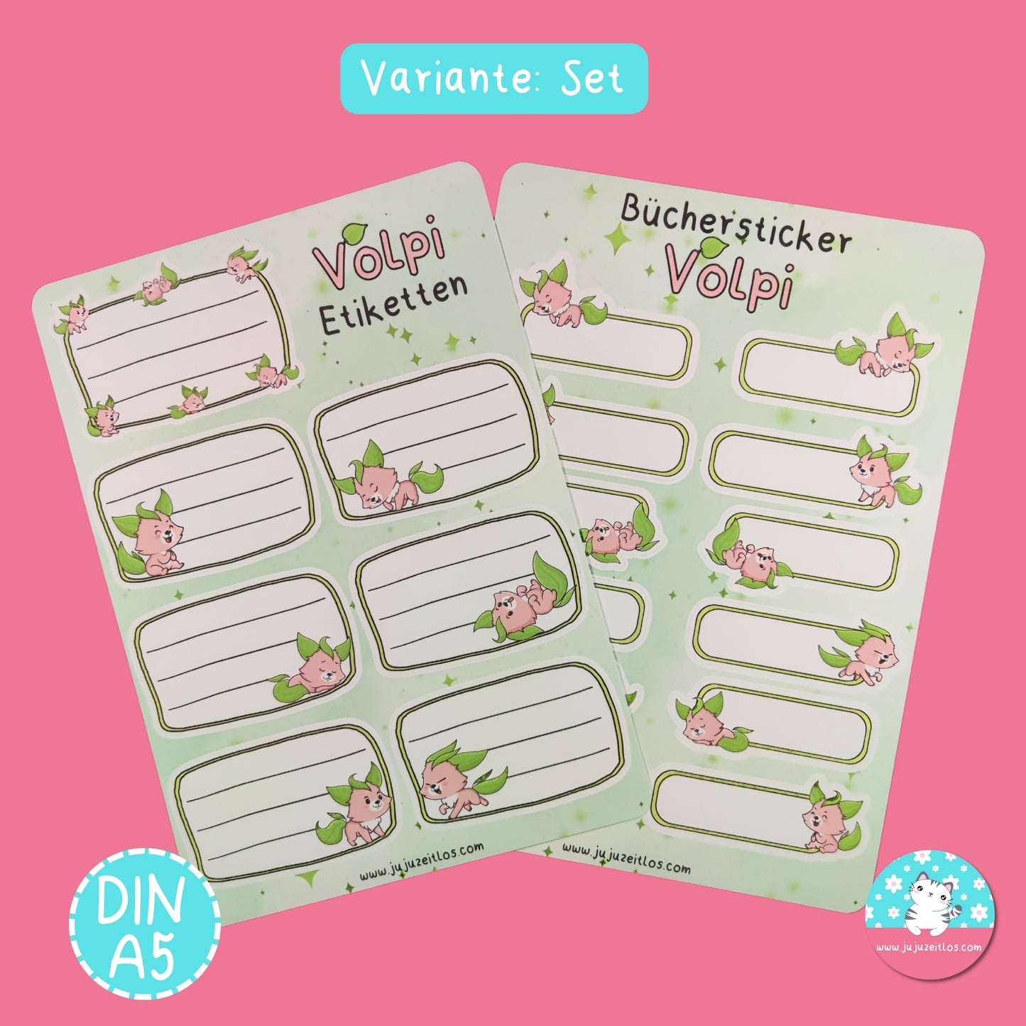 Büchersticker & Etiketten  - Volpi -