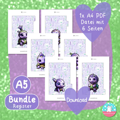 Register - Lavendel Fantasie BUNDLE - PDF A4 ♡Download♡