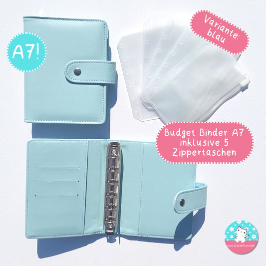 A7 Budget Binder blau ♡Binder & Zippertaschen♡