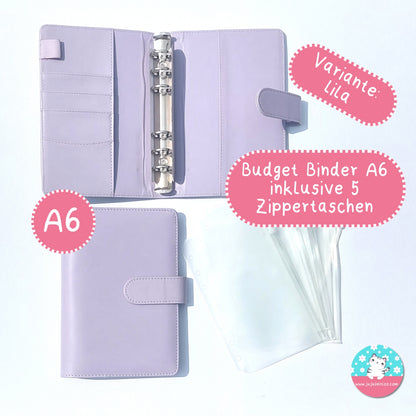 A6 Budget Binder ♡Binder & Zippertaschen♡ - JujuZeitlos