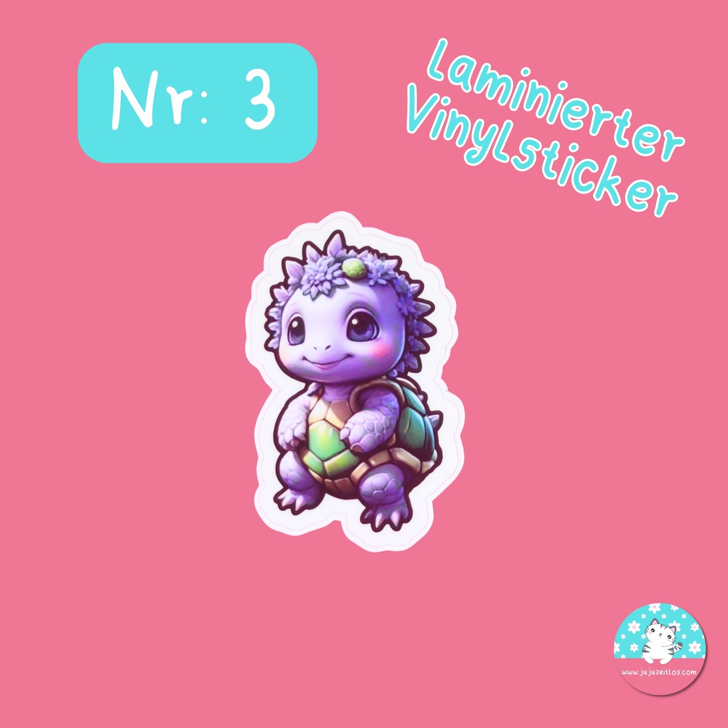 Stickerset Vinyl laminiert -Lavendel Fantasie-