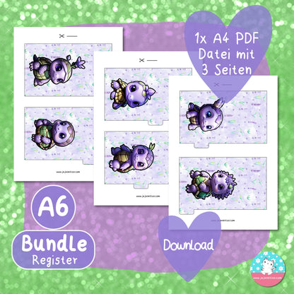 Register - Lavendel Fantasie BUNDLE - PDF A4 ♡Download♡