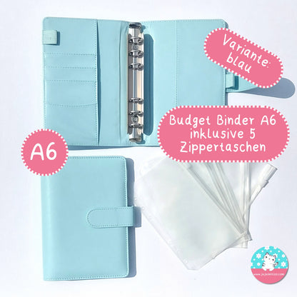 A6 Budget Binder ♡Binder & Zippertaschen♡ - JujuZeitlos