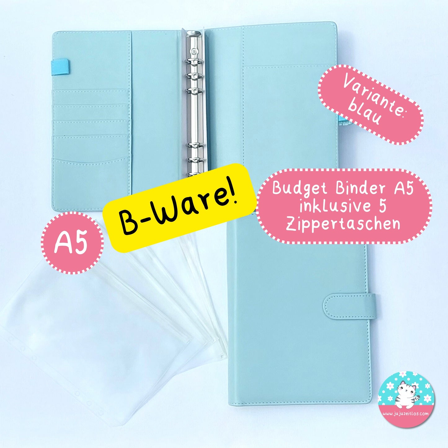 %B-WARE% A5 Budget Binder ♡Binder & Zippertaschen♡ - JujuZeitlos