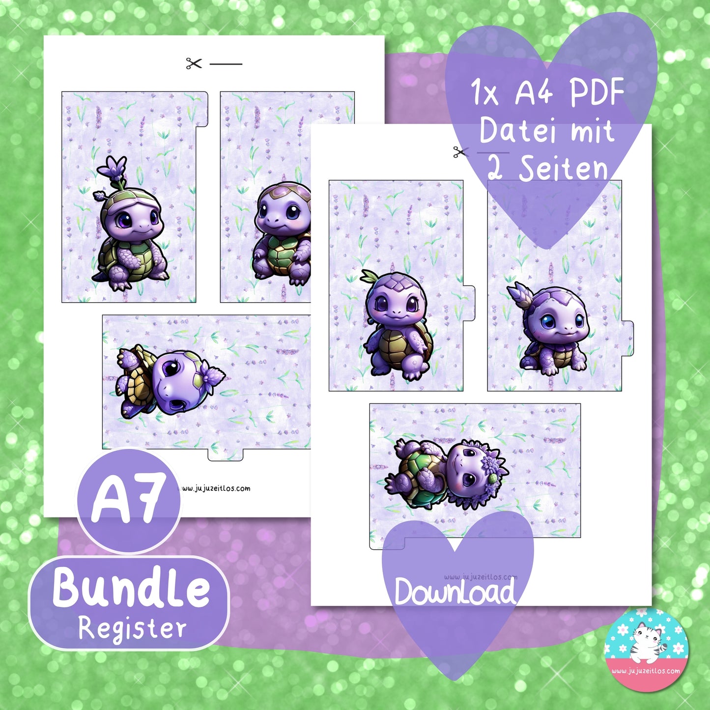 Register - Lavendel Fantasie BUNDLE - PDF A4 ♡Download♡