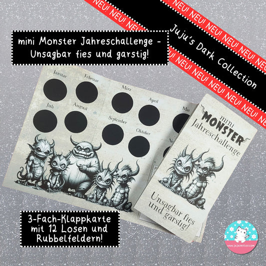 mini Monster Jahreschallenge - Unsagbar fies und garstig!  -Dark Collection-