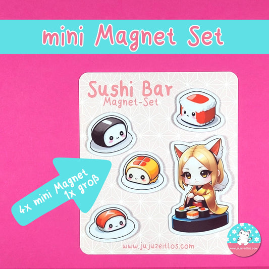 Sushi Bar Magnet-Set ♡Memo & Notizen♡ - JujuZeitlos