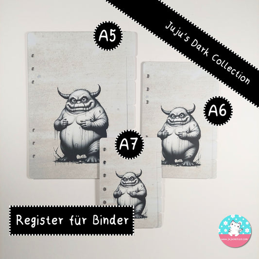 Register Monster DARK Collection ♡Binder & Zippertaschen♡
