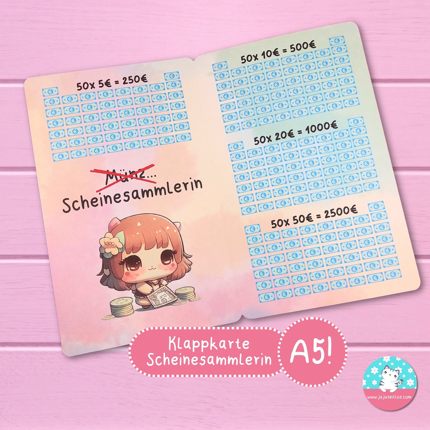 Scheinesammlerin ♡A5 für große Binder♡