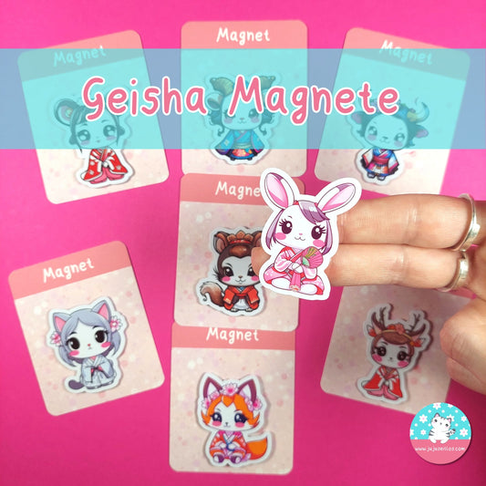 Geisha Magnete ♡Memo & Notizen♡ - JujuZeitlos